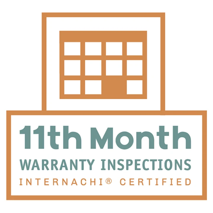 11th month Warranty Inspections - InterNACHI certified logo